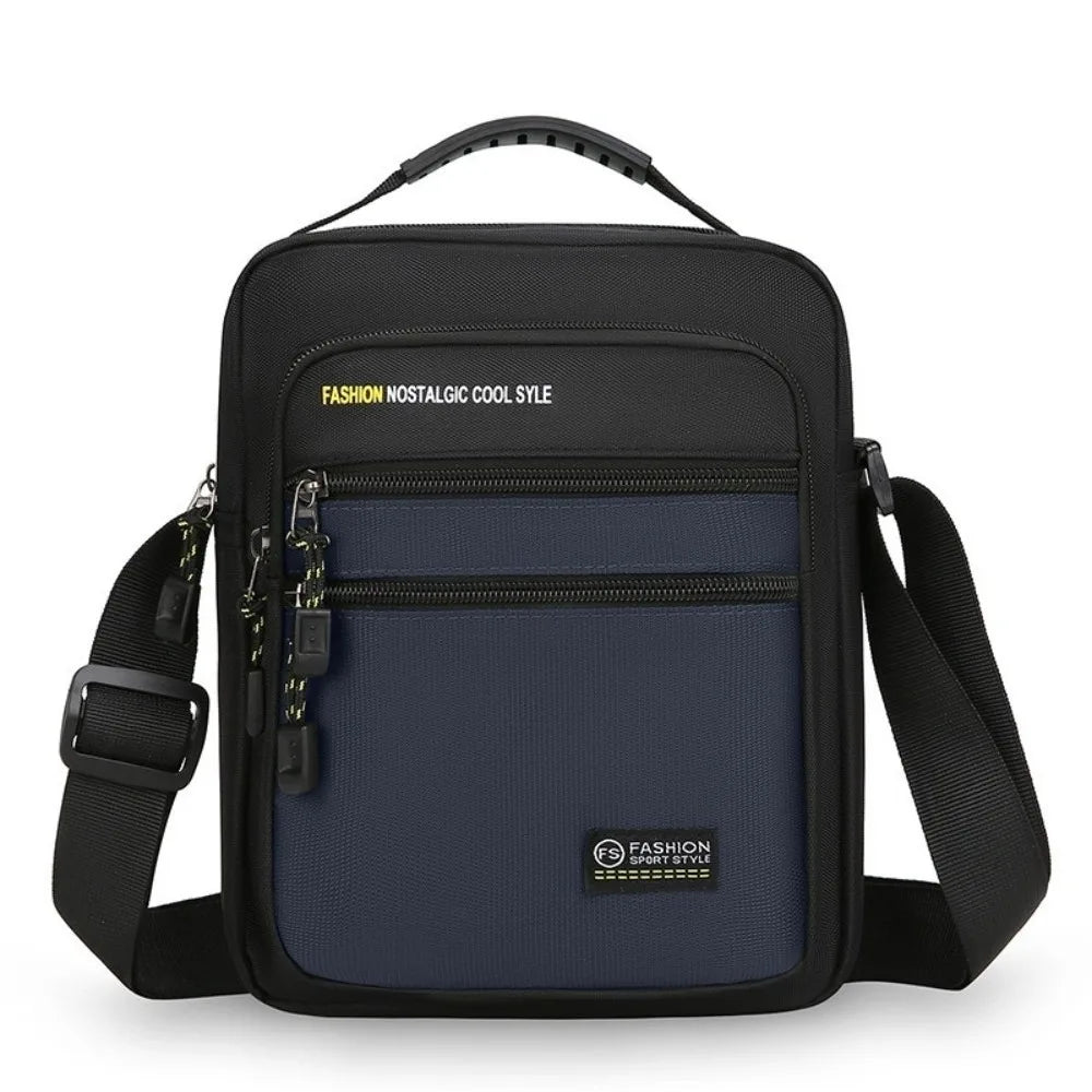High Quality Oxford Men Crossbody Bag Multi-Pockets Storage Bag Single Shoulder Bags Big Capacity Business Crossbody Bags Gift