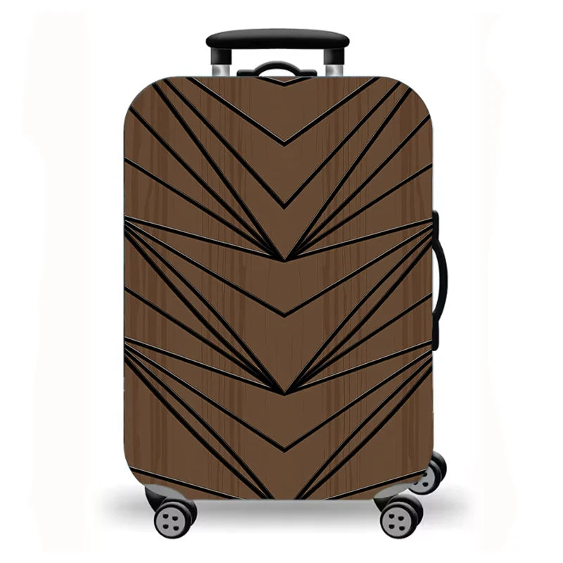 Luggage Cover,Abstract Geometric Marble Colorful Art Print Stretch Suitcase Protector,Washable Anti-Scratch Travel Baggage Cover
