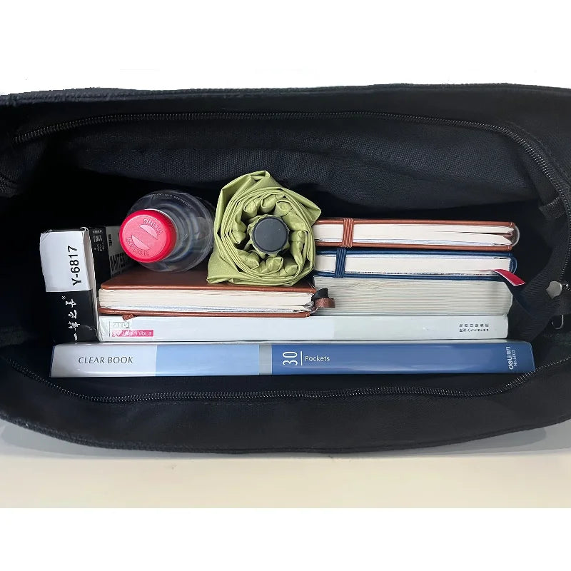Workwear Canvas Shoulder Bag Large Capacity Retro Messenger Bag New Student Class Messenger Bag