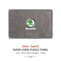 Auto Wash Towel Car Cleaning Drying Care Cloth Car Wash Towel For Skoda Kamiq MK3 Roomster Rapid Kodiaq Karoq Fabia Enyaq