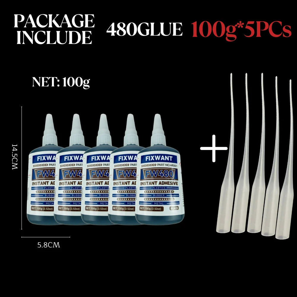 Black Medium-Thick CA Glue Cyanoacrylate Super Glue Dark Wood Repair Rubber Toughened Shockproof Gap Filling Adhesive 20/50/500g