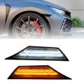 LED Side Marker Light Smoked Side Marker Signal Lights Marker Lamp Lens LED Bulbs For Honda For Civic 2016-2021 Car Accessories
