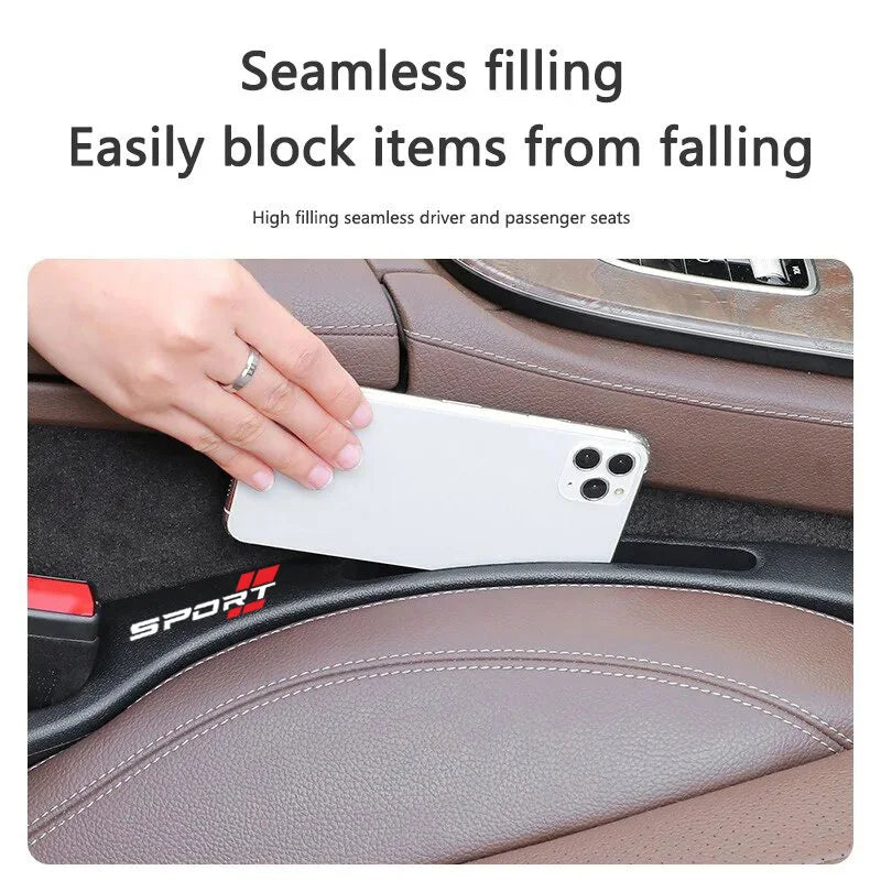 2pcs Car Seat Gap Filler Side Seam Plug Strip Styling Seat Gap Anti-drop Filling Strip Portable Interior Decor Auto Accsesoriers