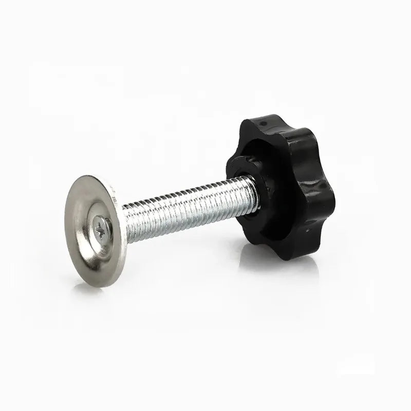 M8 M10 Black Plastic Hand Tighten Thumb Screw Plum Blossom Adhesive Head Adjustable Tightness Screw