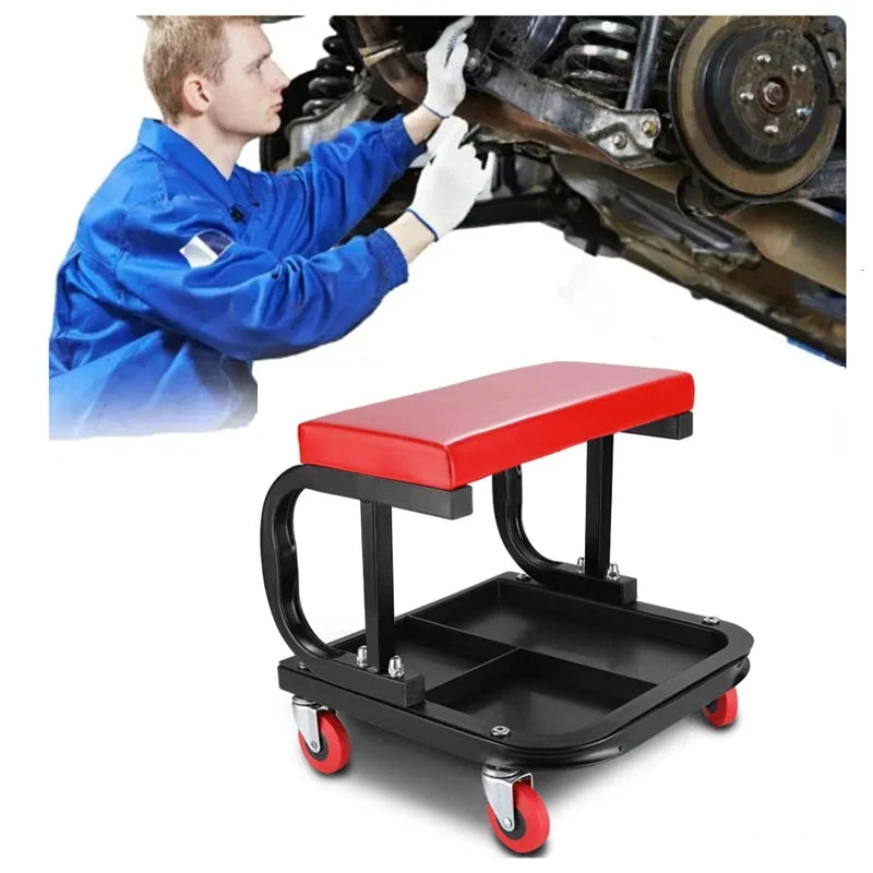 Heavy Duty Universal Auto Repair Tool Tray Workshop Tool Bracket Roller Cart for Mechanics Garage Toolbox Storage