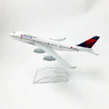 16CM delta B747 Airplane Model Replica Alloy Material Scale Aircraft Diecast 1/400 Scale Planes toys for boy Collected Gift