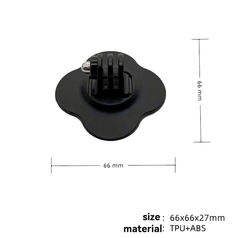Universal Flexible Helmet Mount for GoPro 13 12 11 10 9 Insta 360 X3 X4 X5 DJI Curved Flat Adhesive Base Sports Camera Accessory