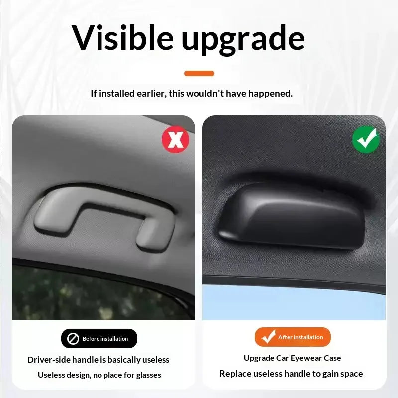 For Toyota Land Cruiser 250 LC250 Prado 24 Car Glasses Case Sun Mirror Holder Storage Box Roof Storage Modification Accessories