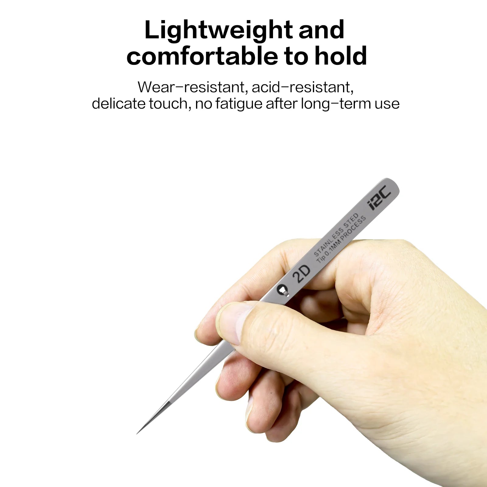 I2C 3D Electronics Extra Hard Alloy Tweezers Precision Forceps for SMD BGA SMT Mobile Phones Flying Line Repair Hand Tools Sets