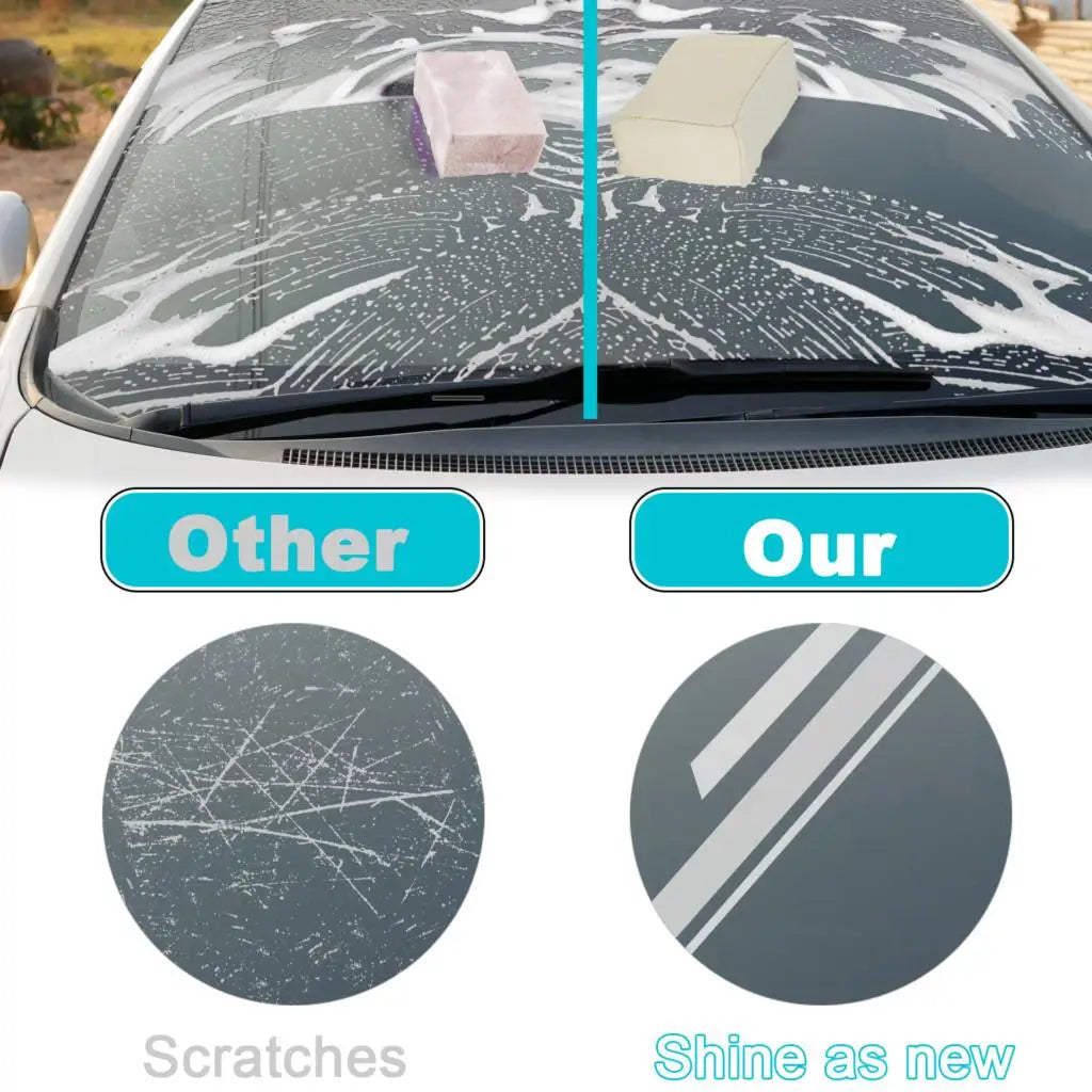 Car Synthetic Chamois Leather Demister Pad Windscreen Washing Cloth Sponge Block Washing Tool Wipe Accessories Super Absorbent