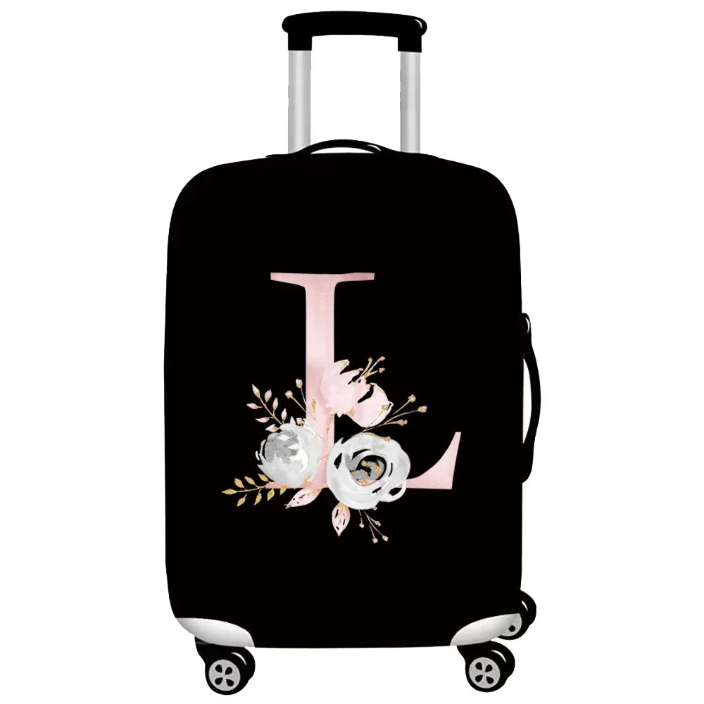Thick Elastic Luggage Protective Cover Suit for 18-32 Inch Suitcase Covers Trolley Cover Travel Accessorie Pink Flower Series