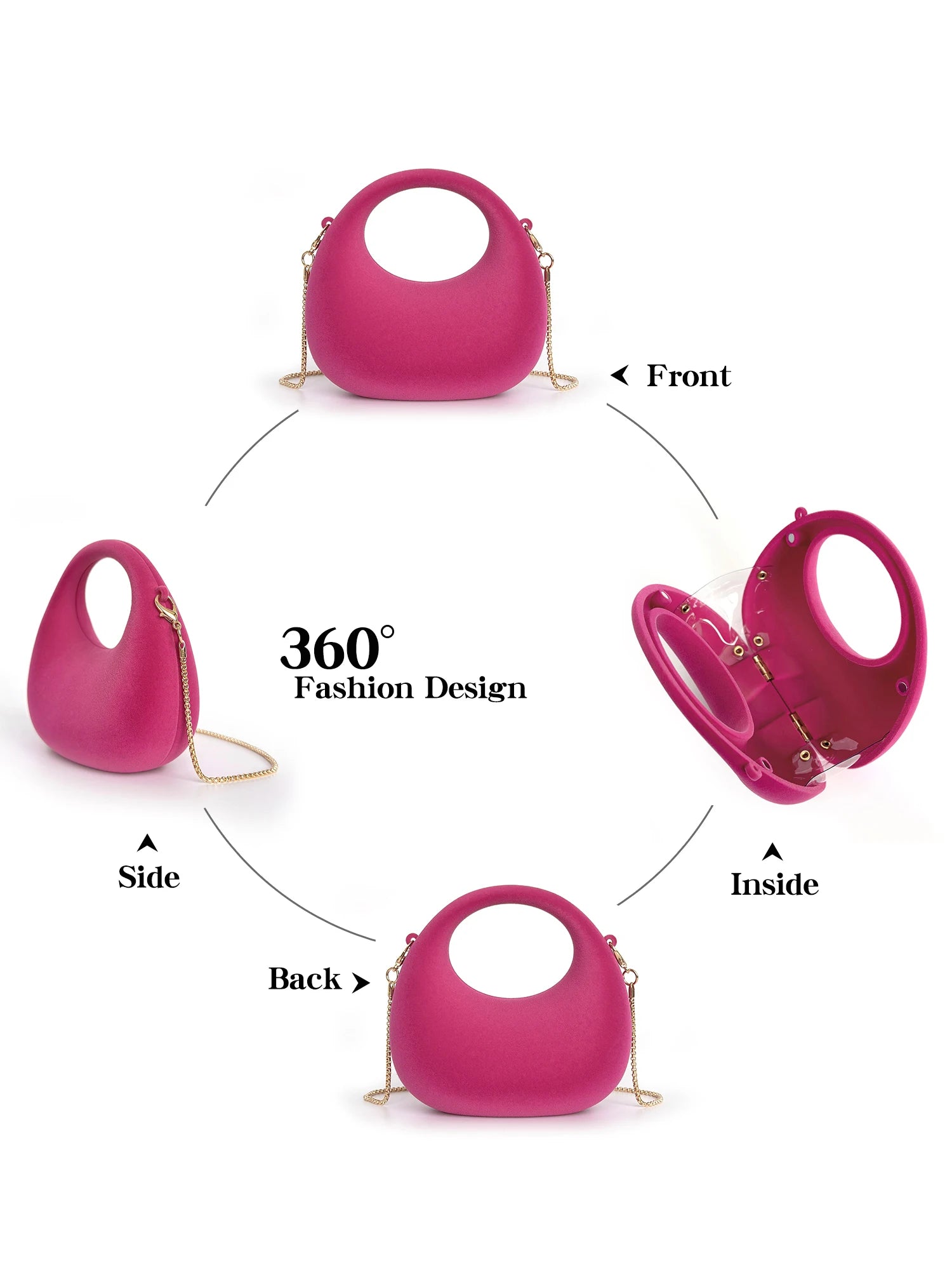 Stylish Mini Velvet Evening Bag Womens Chain Crossbody Bag Wedding Party Shoulder Bag Luxury Designer Evening Handbag Coin Purse
