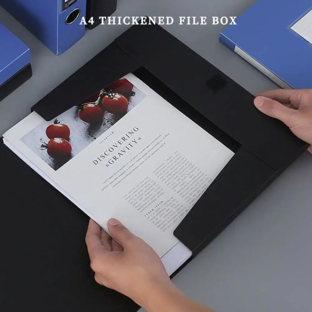 Thickened File Bag File Box Student Information Test Paper Storage A4 Extraction File Box