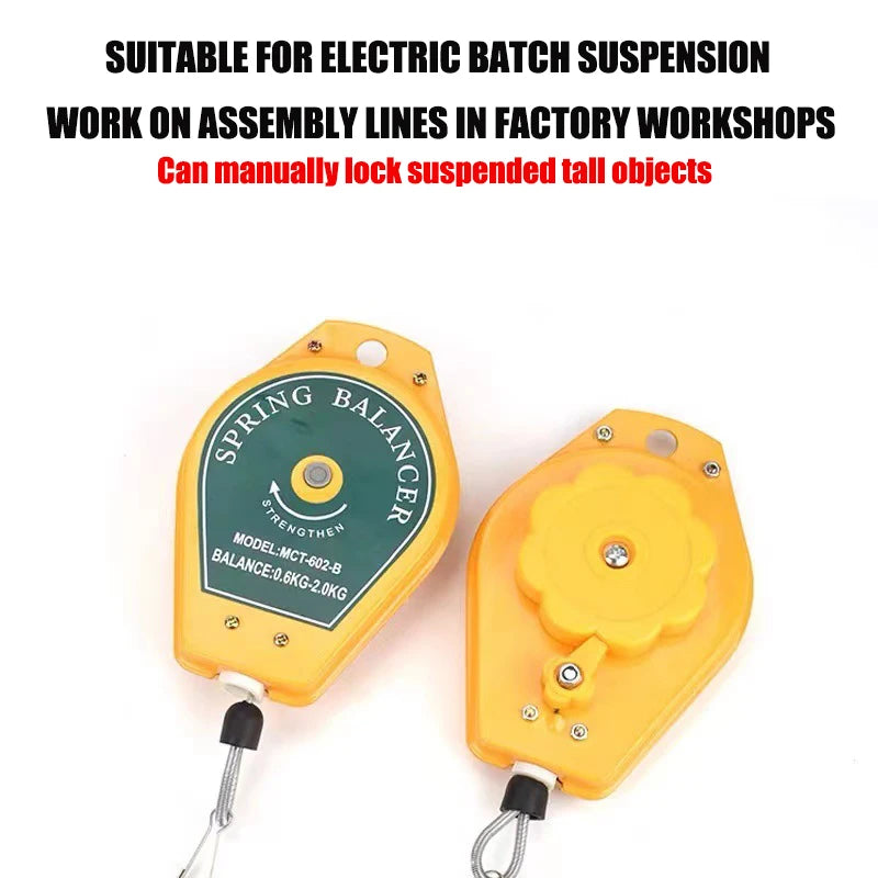 Retractable Spring Balancer Screwdriver Hanging Torque Wrench Hanger Steel Wire Rope Measuring Tool Holder Ergonomic Balance Bo
