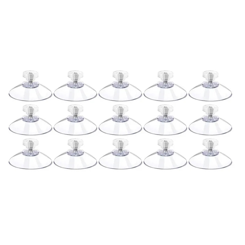 5/10/20/30pcs Suction Cups Hook with Screw Clear PVC Sucker Pads Hook Strong Adhesive Windows Glass Suction Cup Holder Hook