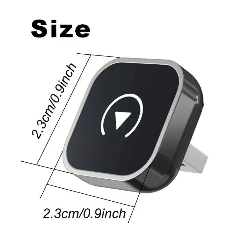 2 In 1 Wireless CarPlay Adapter Fast Auto-Connect USB Dongle For iPhone Android