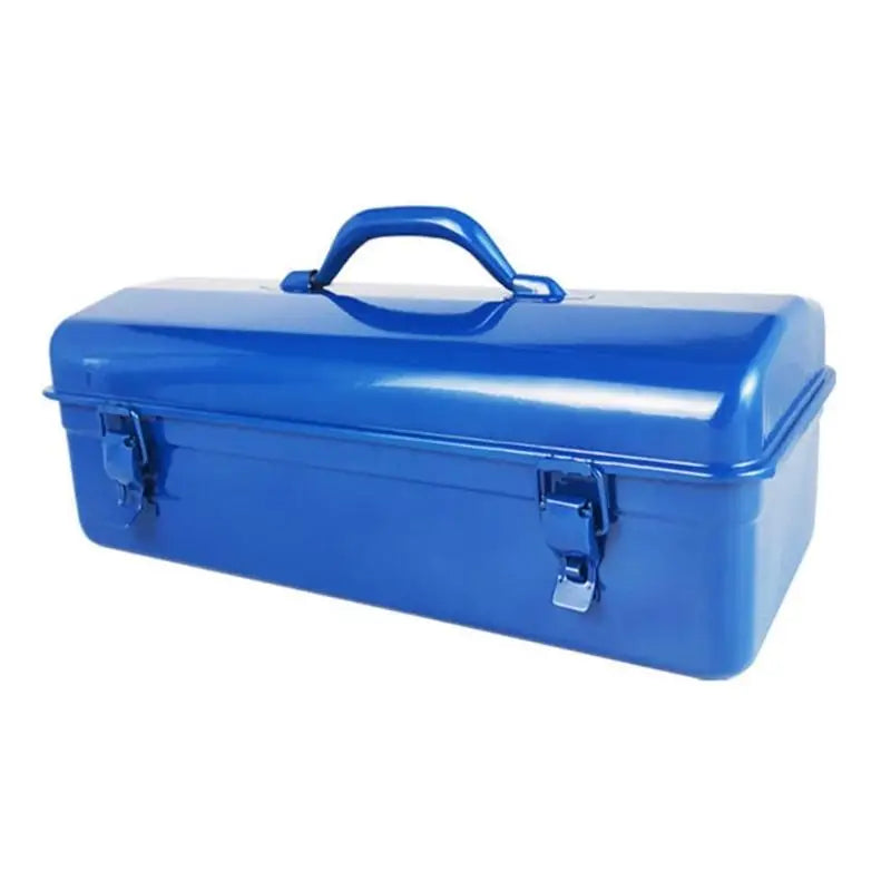 Portable Metal Storage Case with Top Handle and Front Closures for Home Repair, Garage Carry, and Workshop Use D2RD