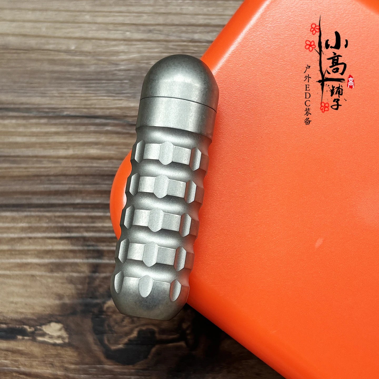 EDC Emergency Nitroglycerin Pill Case - Waterproof PEI/Titanium Capsule Pendant for Necklace & Keys