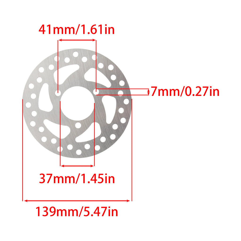 Electric Scooter Motorcycle 120mm 140mm 3 Hole Brake Disc  Stainless Steel CNC Accessories For 47cc 49cc 50cc 2T ATV Mini Moto