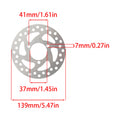 Electric Scooter Motorcycle 120mm 140mm 3 Hole Brake Disc  Stainless Steel CNC Accessories For 47cc 49cc 50cc 2T ATV Mini Moto
