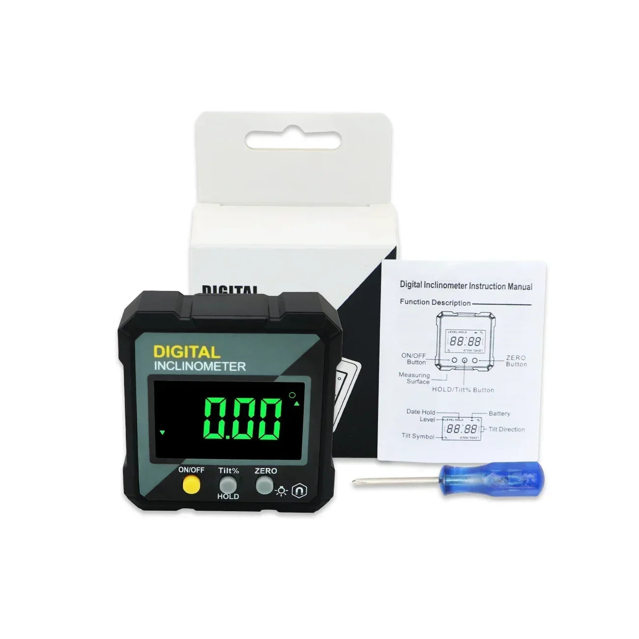 SHANHR Digital Level Box and Angle Finder (Magnetic Base & LCD Display) for Woodworking and Accurate Table/Miter Saw