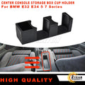 1 Pc New Center Console Storage Box Drink Dual Cup Holder ABS Black For BMW E32 E34 5 7 Series Easy Installation Car Accessories
