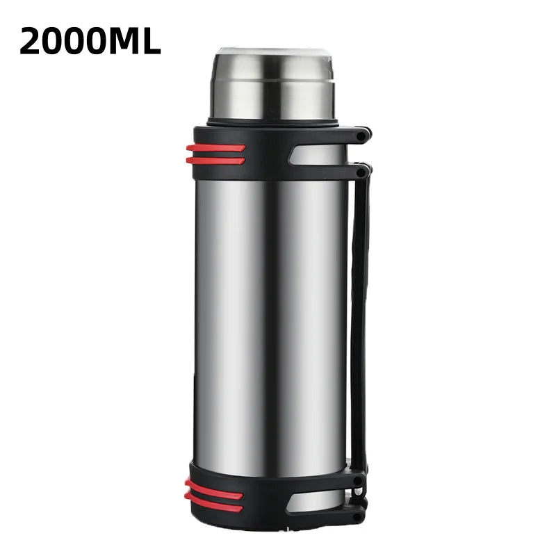 Large-Capacity Stainless Steel 316 Insulated Cup, Portable Travel Water Bottle, Car Tea Infuser, Shoulder-Type Insulated Cup