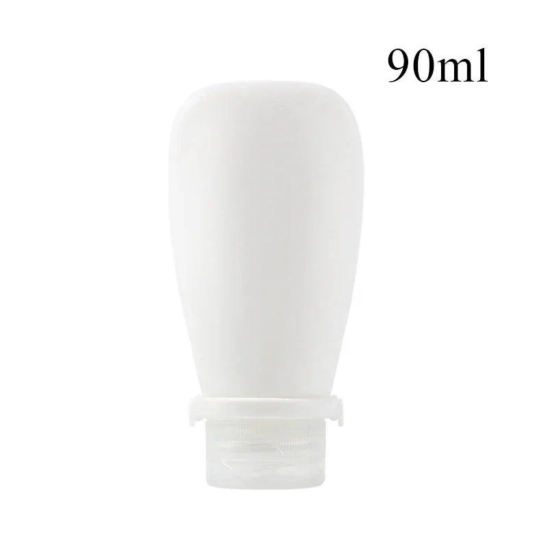 1/4pcs Portable Silicone Travel Bottle Cosmetic Storage Refillable Lotion Bottle Leakproof Shampoo Squeeze Tube Empty Bottle