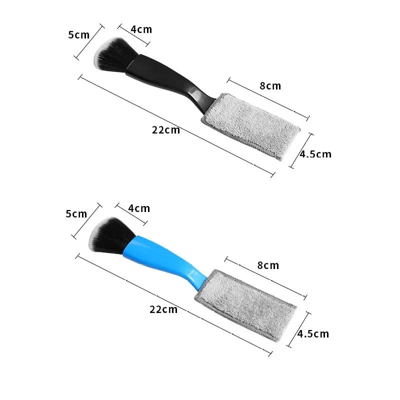 1/2pcs Car Cleaning Tools Air Conditioning Air Outlet Clean Dust Removal Soft Brush Multifunctional Auto Interior Cleaning Tool