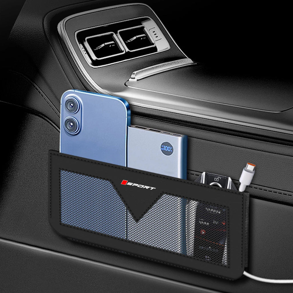 1pc Car Net Pocket Side Clutter Scattered Storage Holder For Toyota For Honda For Mazda For Mitsubishi For Jeep For MG