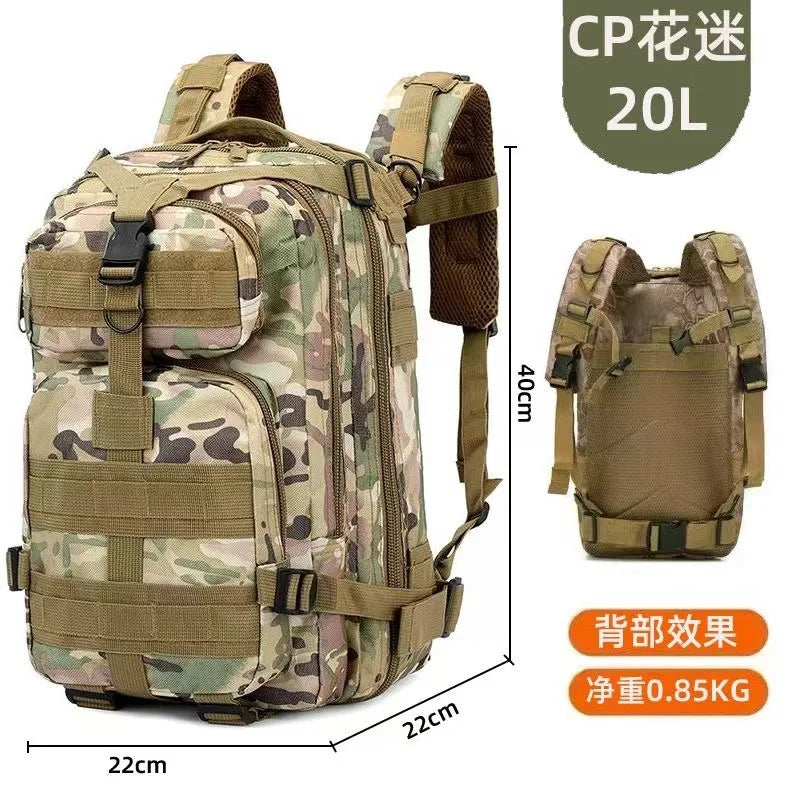 20L/45L 1680D Nylon Waterproof Trekking Fishing Hunting Bag Backpack Outdoor Rucksacks Tactical Sports Camping Hiking