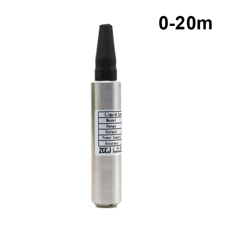 Water level sensor 24VDC 1m 2m 3m 4m 5m 6m 7m 8m 9m 10m 15m 4-20mA DC water depth transmitter