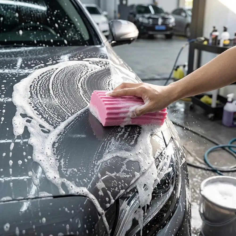Car Wash Foam Sponge Scratch Free Auto Detailing Cleaning Block High Absorbent Soft Suds Washer Pad For Vehicles Bike Home
