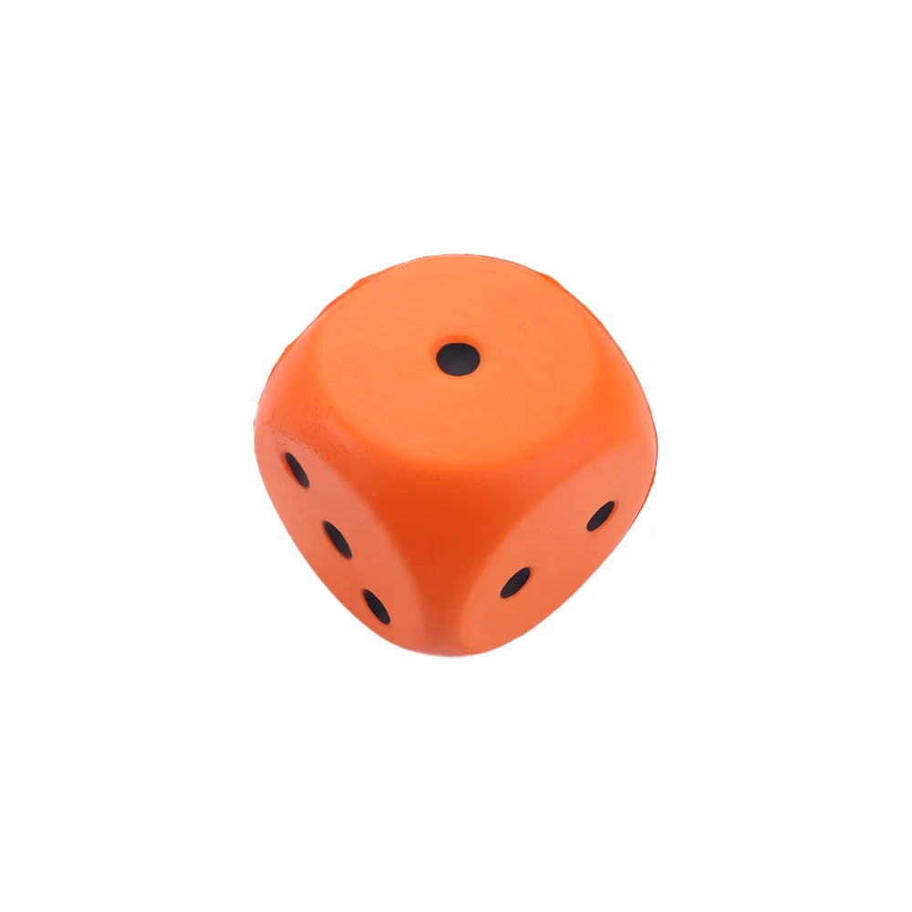 1PCS Big Sponge Dice Soft and Elastic Toys Color Solid Point Dice Side Length 6cm Cognitive Amusing Props
