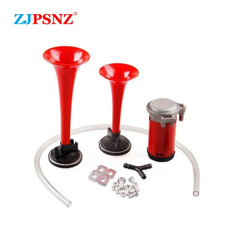 Dual Tone Air Horn Air Pump Electric Horn Super Loud With Compressor For Car Motorcycles Auto Truck Boat 12v 24v Waterproof
