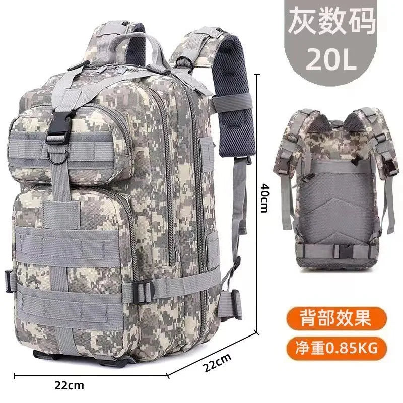 20L/45L 1680D Nylon Waterproof Trekking Fishing Hunting Bag Backpack Outdoor Rucksacks Tactical Sports Camping Hiking