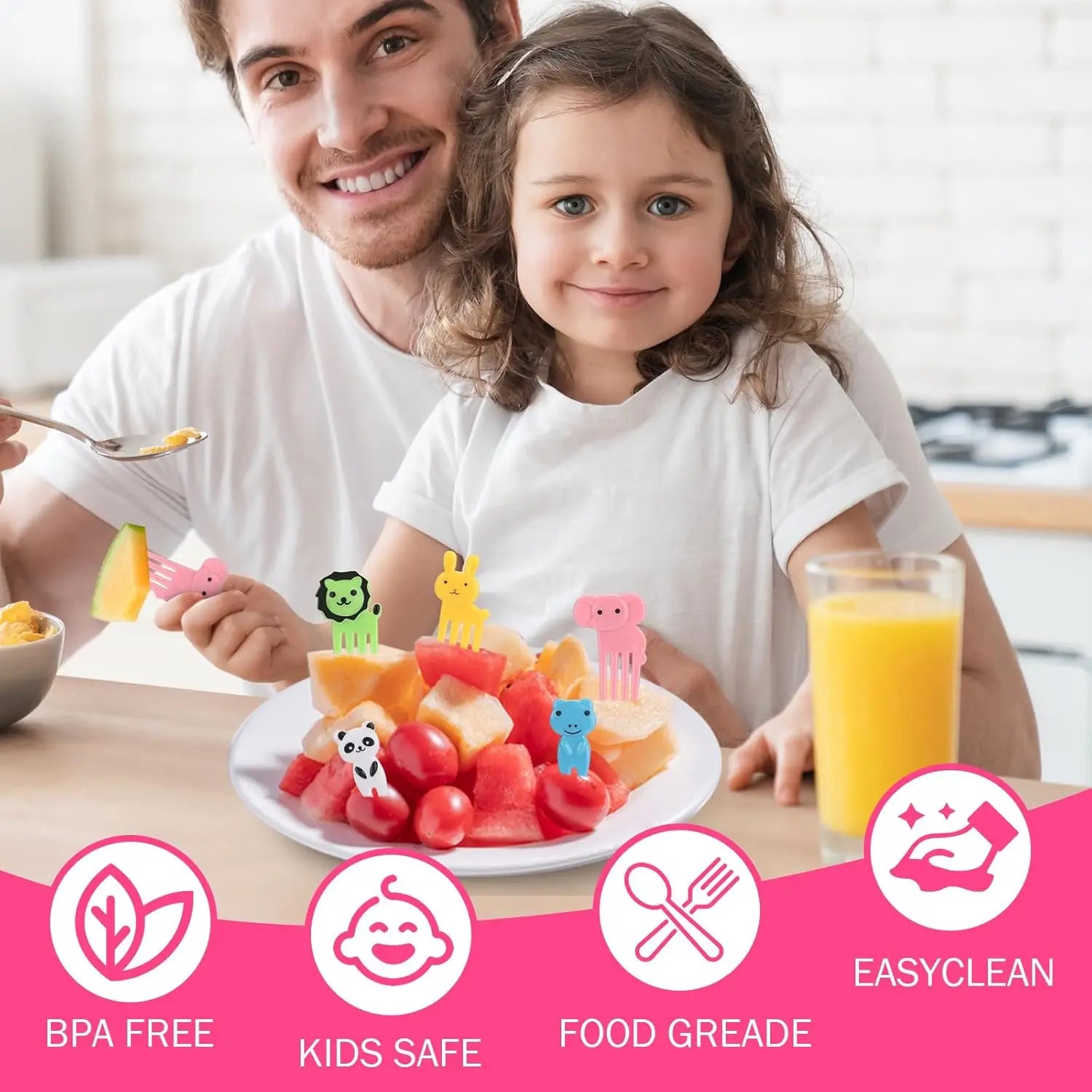 Cute Vegetable Fruit Food Cutter Shapes Set for Kids Lunch Bento Box Decorating Cookie Stamps with Fruit Forks,Food Picks