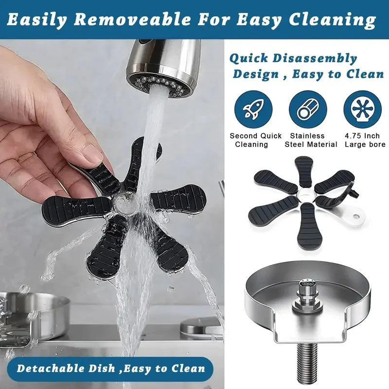 304 Stainless Steel Glass Rinser Kitchen Sink Cup Washer Bottle Cleaner for Home Bar Coffee Milk Tea Cup