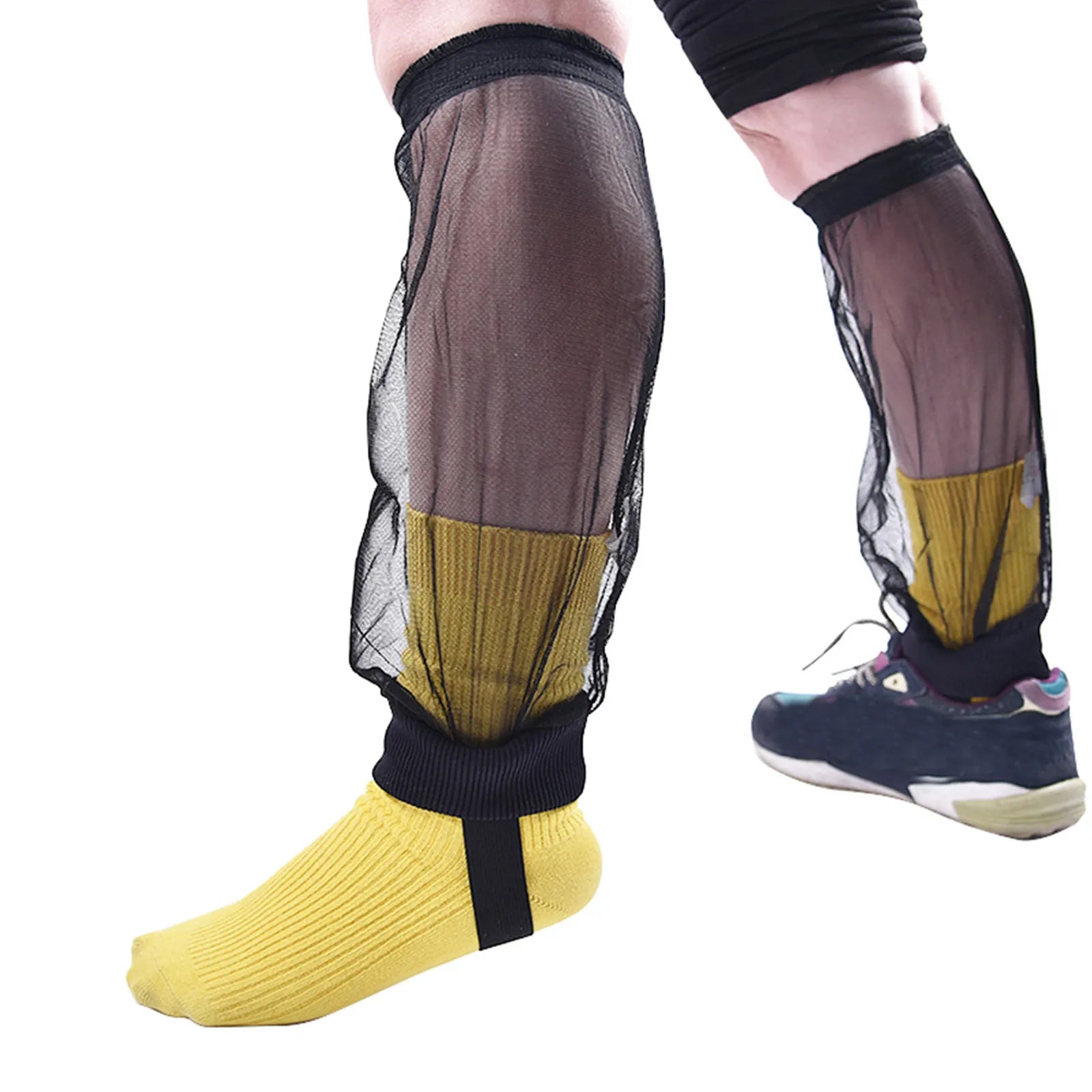Bite-Resistant Mesh Pants Lightweight Breathable Leg Protector for Outdoor Activities Hiking Camping Fishing Gardening Travel