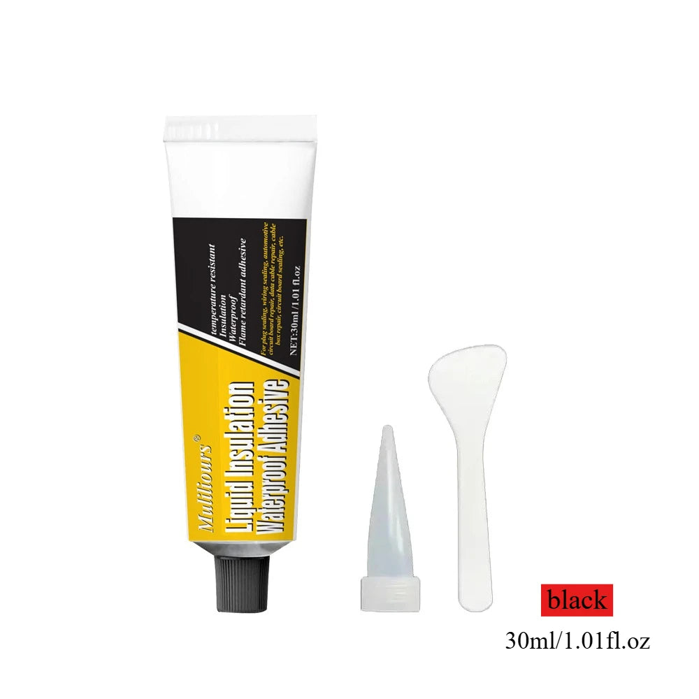 Liquid Electrical Tape Insulating Glue for Cable Repair Flame Retardant Waterproof Heat Resistant for Wood Plastic Metal Surface