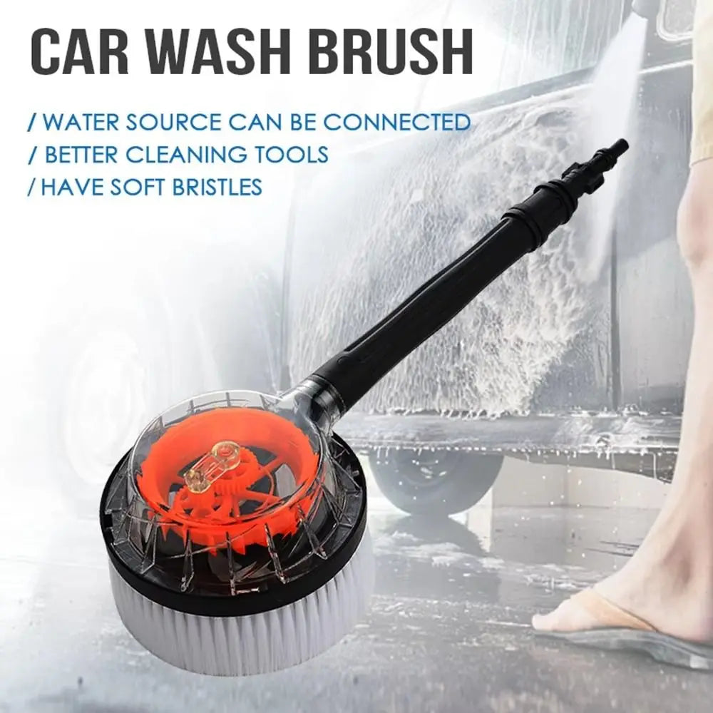 High Pressure High Pressure Car Wash Brush Rotating Round EVA+ABS Water Cleaning Brush Rigid Clean 42 cm Car Cleaning Brush