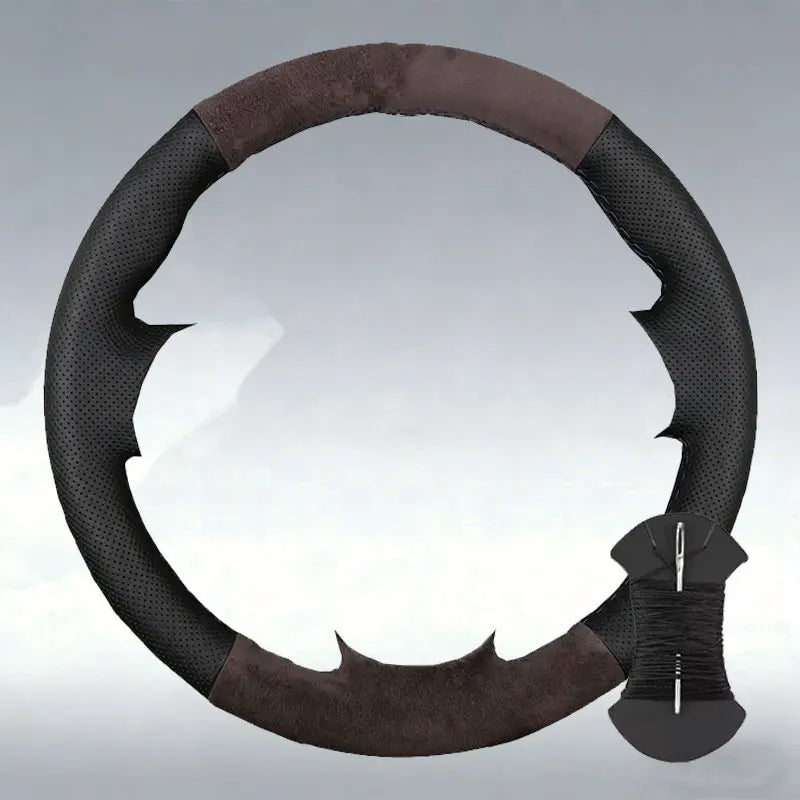 Custom Suede Leather Car Steering Wheel Cover For Volkswagen VW Golf 4 Passat B5 1996-2003 Seat Leon 1999-2004 Polo 1999-2002