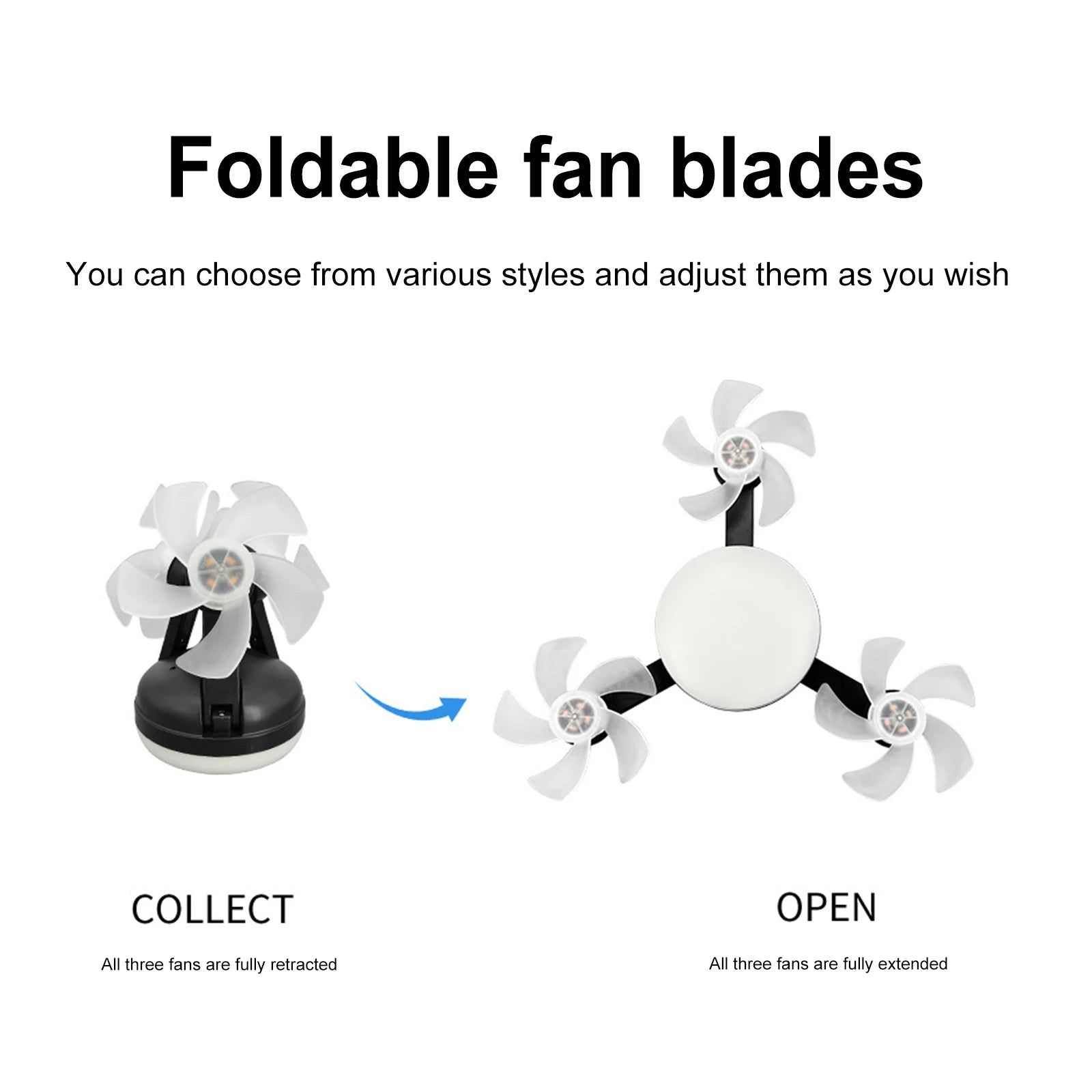 E27 Screw in Ceiling Fan Light with Remote Control Socket Fan Light Drone Fan Dimmable 3Color Dimming for Bedroom Kitchen Garage