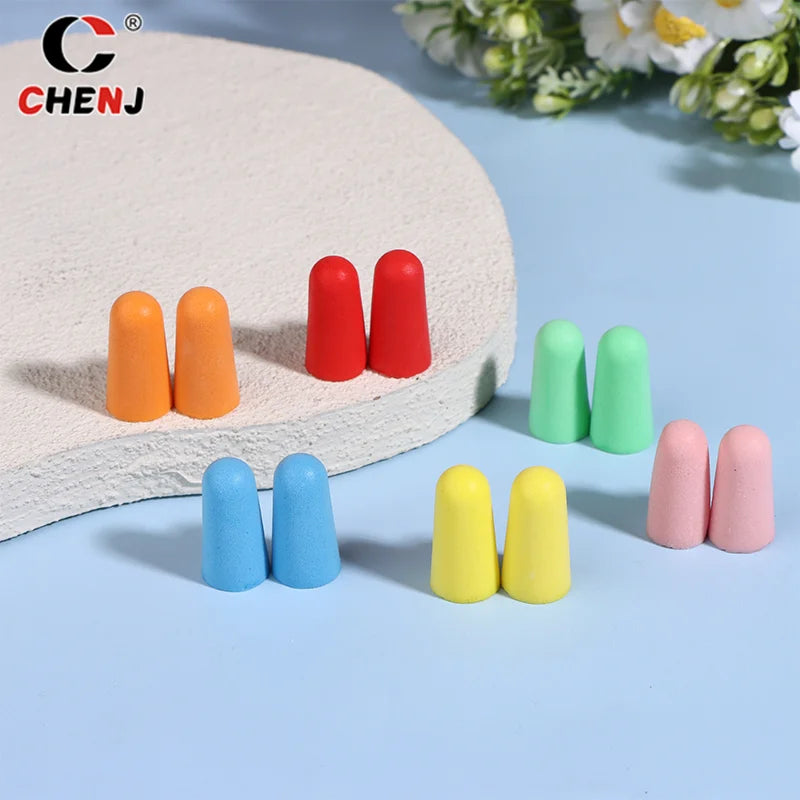 20Pcs Anti-noise Sponge Earplugs Reusable Anti-Noise Noise Reduction Protection Sound Insulation Ear Plugs For Sleep Work