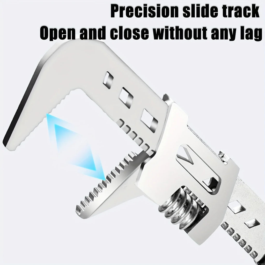 1pc F-type Wrench Right Angle Wrench Adjustable Spanner Pipe Wrenches Wide Jaw Opening Wrench F Spanner F Type Wrench Movable