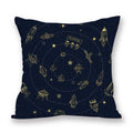 Cosmic pattern of the Sun, planets Double-sided Printed pillow cover Short plush Suitable living rooms sofas throw cushion cover