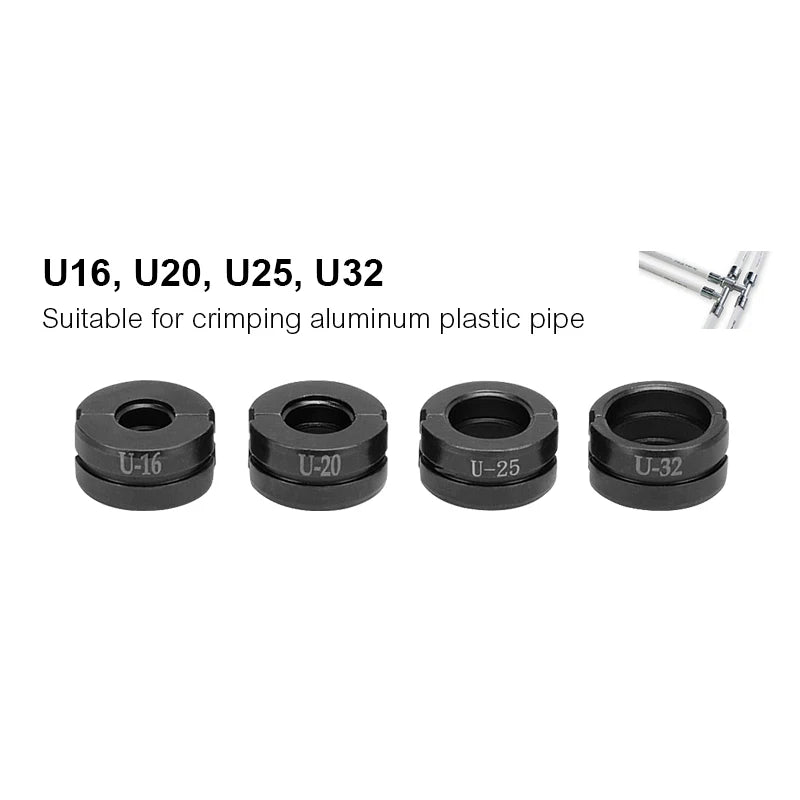 Kinds of Hydraulic Pipe Crimping Moulds TH, U Pipe Dies for Pex Fittings and V, M, VAU, VUS Pipe Dies for Copper Fittings