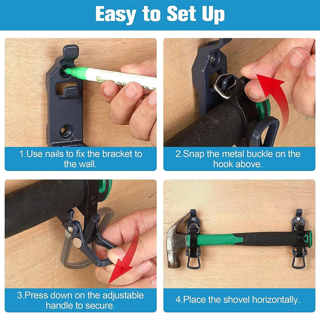 Tool Fixing Bracket Wall Mounting Bracket For Car Roof Rack Shovel Ax Quick Release Clamp Shovel Bracket Car RV Boat bracket