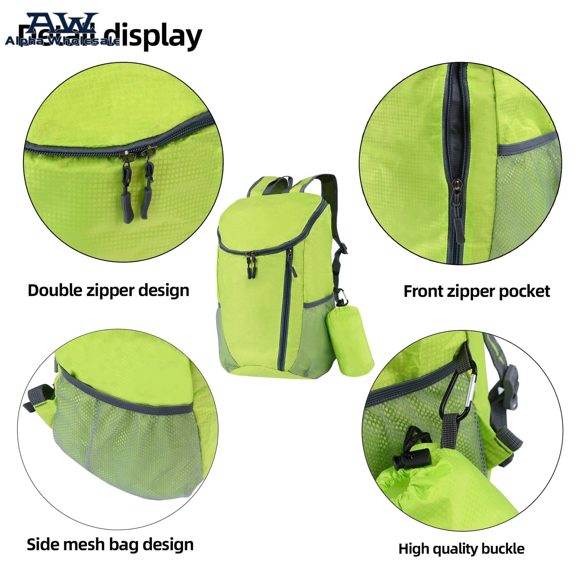 Lightweight bag,Foldable Backpack, Large-capacity Sports Backpack for Cross-border Travel and Hiking