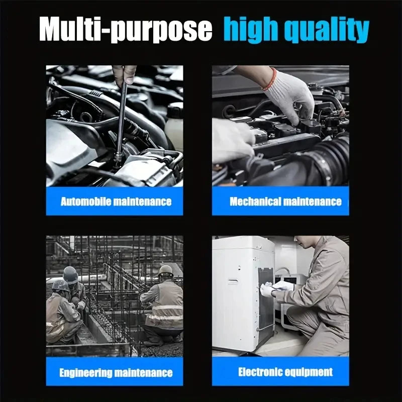 4pcs 8mm 10mm 12mm 14mm T-shaped Socket Wrench Outer Hexagon High Carbon Steel Ratchet Spanner Set Car & Motorcycle Repair Tools
